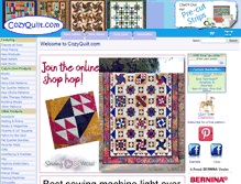 Tablet Screenshot of cozyquilt.com